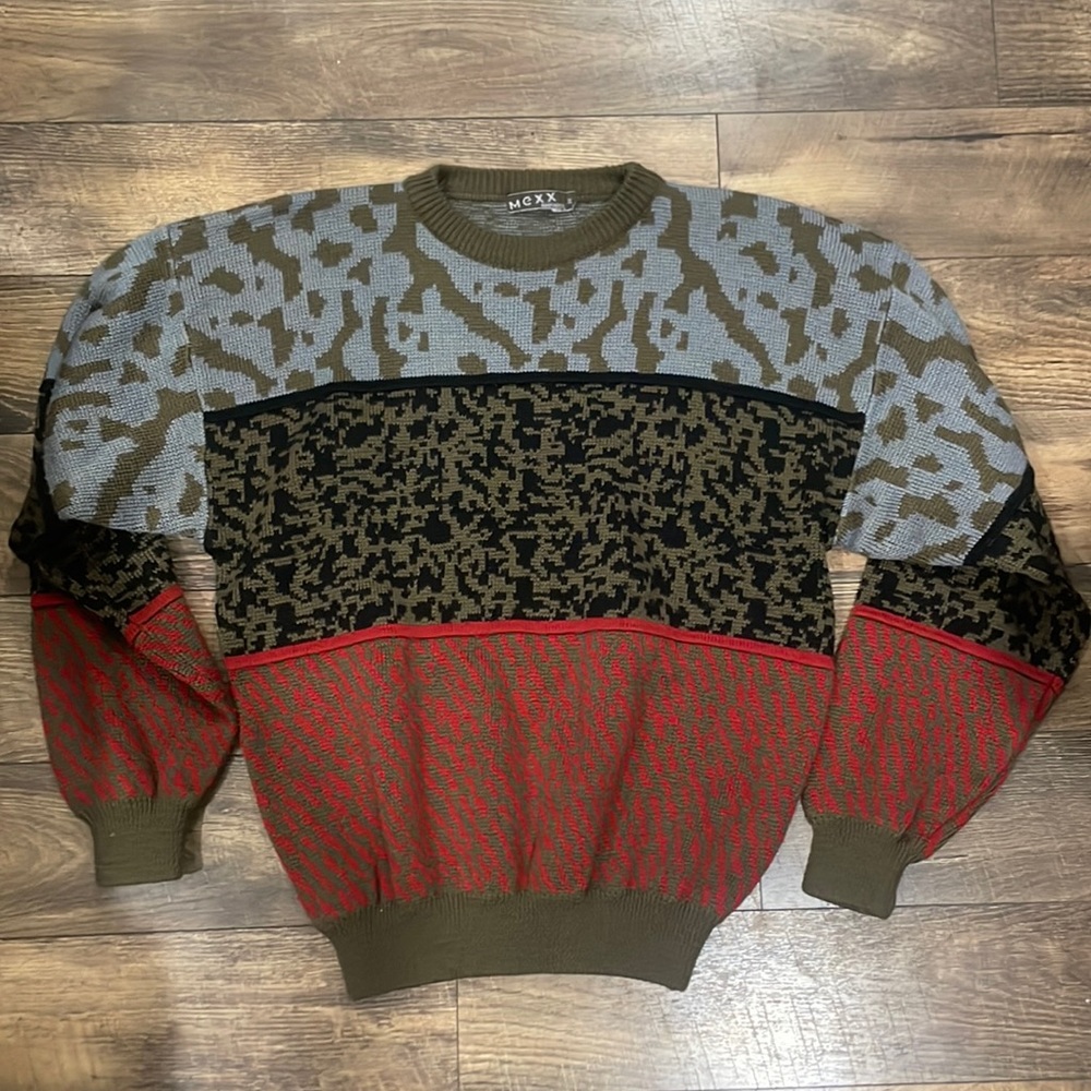 Vintage mexx moustache sweater